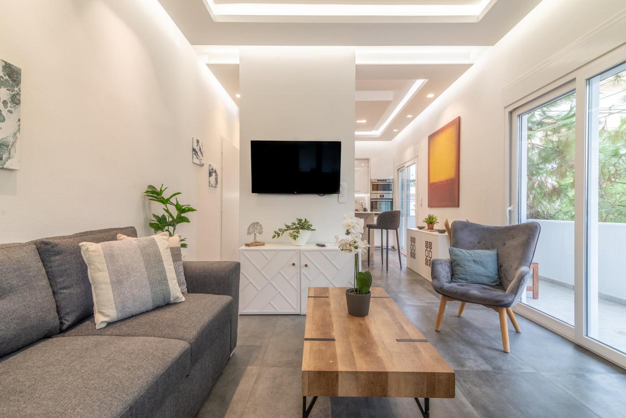 Misty Grey Apartment Near City Centre 伊拉克利翁 外观 照片