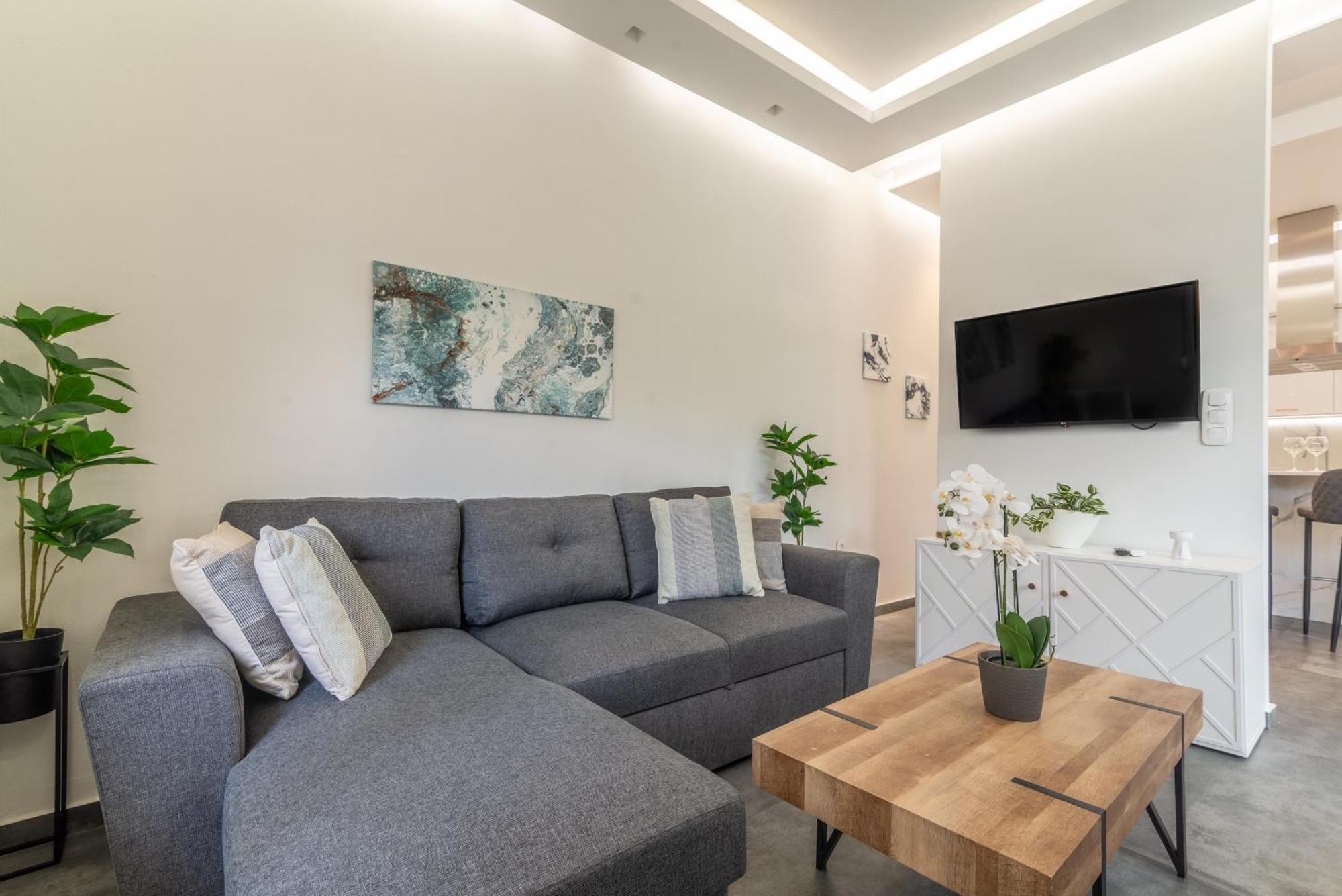 Misty Grey Apartment Near City Centre 伊拉克利翁 外观 照片